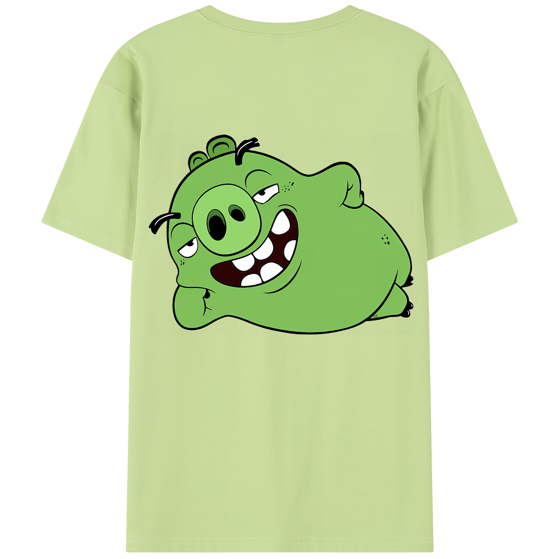 （画像用） Angry Birds アングリーバード 綿100％半袖Tシャツ（背面プリント）